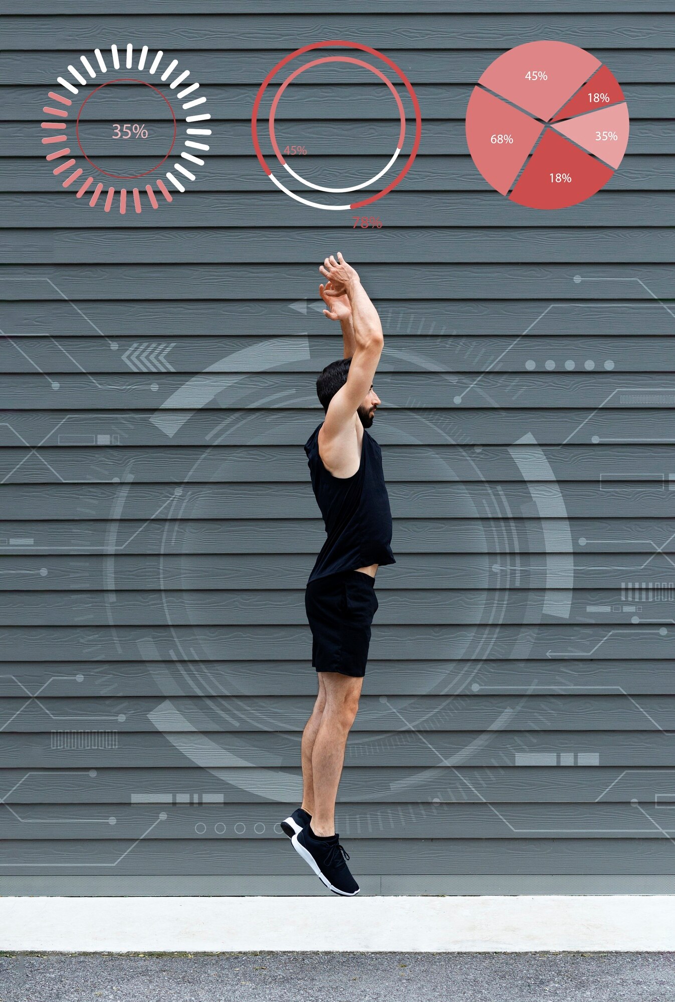 Startup team working on sportswear designs